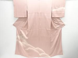 汕頭蘇州刺繍絞り松に花模様訪問着